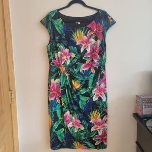 Dressbarn Sadie Dress Tropical Florals